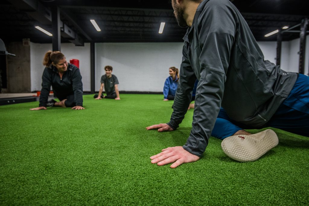 Cours de groupe mobilité et gainage